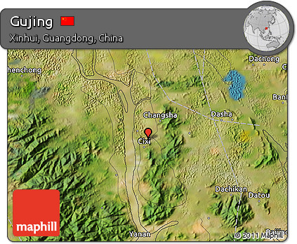 Satellite Map of Gujing