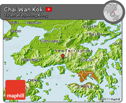 Physical 3D Map of Chai Wan Kok