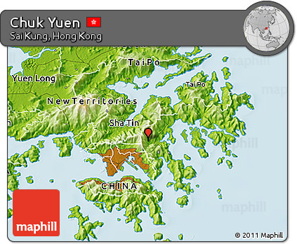 Physical 3D Map of Chuk Yuen