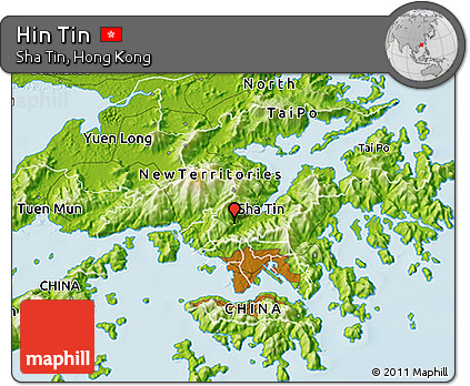 Physical 3D Map of Hin Tin