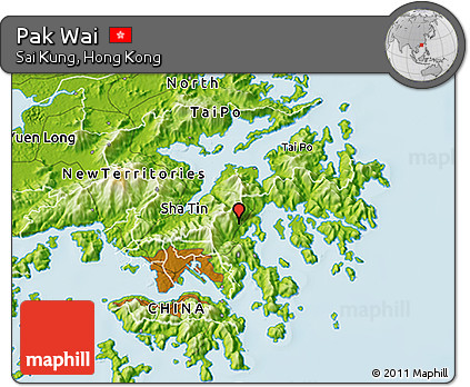 Physical 3D Map of Pak Wai