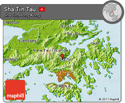 Physical 3D Map of Sha Tin Tau