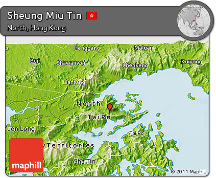 Physical 3D Map of Sheung Miu Tin