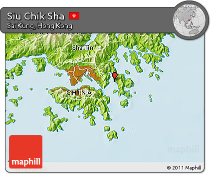 Physical 3D Map of Siu Chik Sha