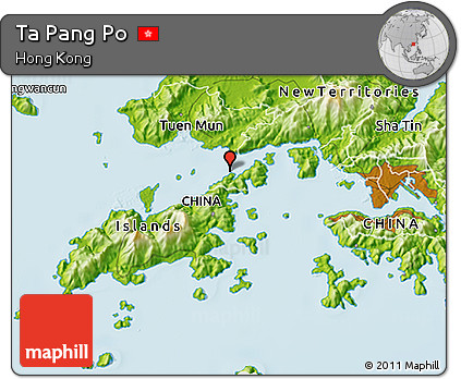 Physical 3D Map of Ta Pang Po