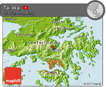 Physical 3D Map of Tai Wai