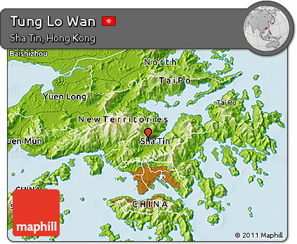 Physical 3D Map of Tung Lo Wan