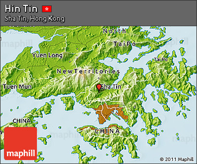 Physical 3D Map of Hin Tin