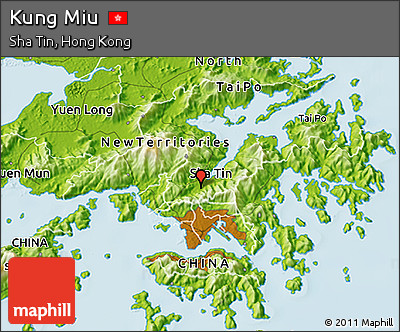 Physical 3D Map of Kung Miu