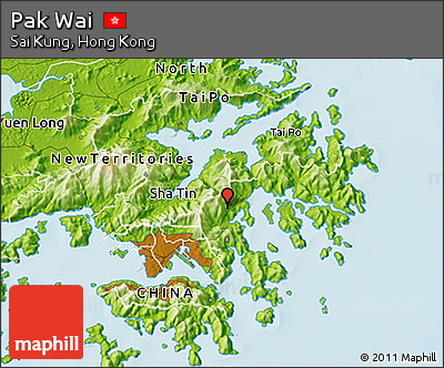 Physical 3D Map of Pak Wai