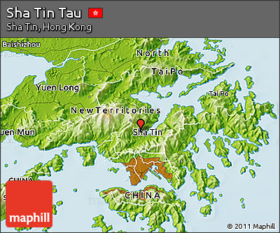 Physical 3D Map of Sha Tin Tau