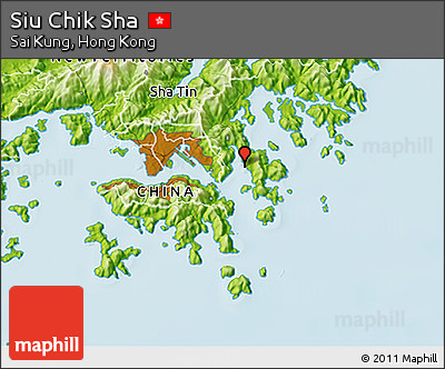 Physical 3D Map of Siu Chik Sha