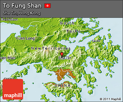 Physical 3D Map of to Fung Shan