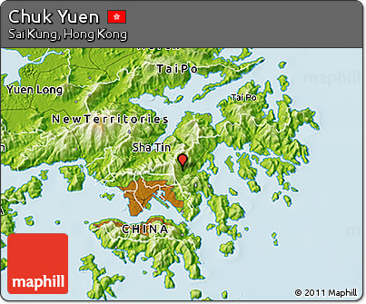 Physical 3D Map of Chuk Yuen