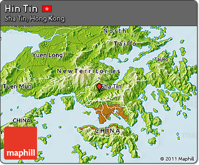 Physical 3D Map of Hin Tin