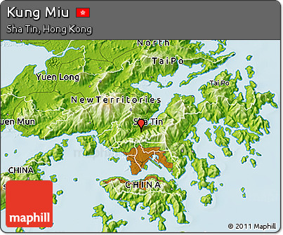 Physical 3D Map of Kung Miu
