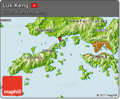 Physical 3D Map of Luk Keng