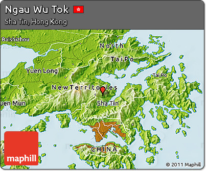 Physical 3D Map of Ngau Wu Tok