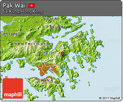 Physical 3D Map of Pak Wai