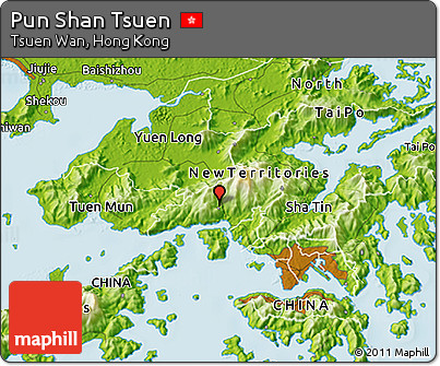 Physical 3D Map of Pun Shan Tsuen