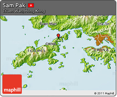 Physical 3D Map of Sam Pak