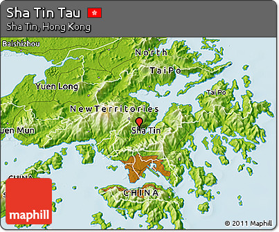 Physical 3D Map of Sha Tin Tau