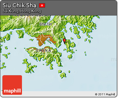 Physical 3D Map of Siu Chik Sha