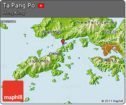 Physical 3D Map of Ta Pang Po