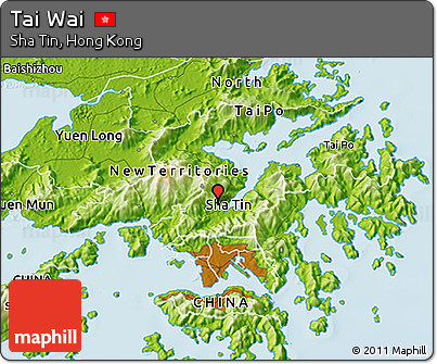 Physical 3D Map of Tai Wai