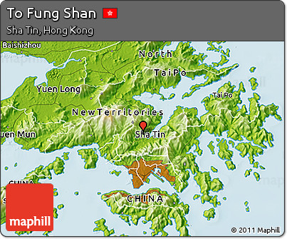 Physical 3D Map of to Fung Shan