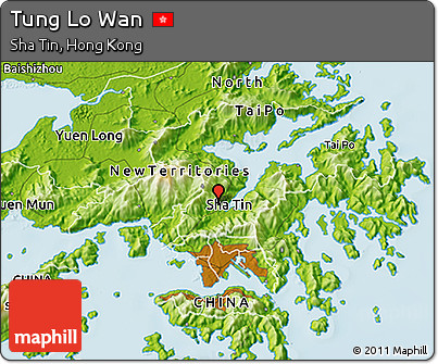 Physical 3D Map of Tung Lo Wan