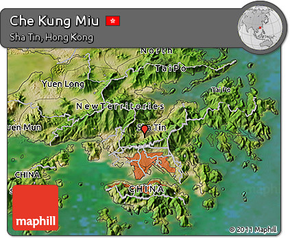 Satellite 3D Map of Che Kung Miu