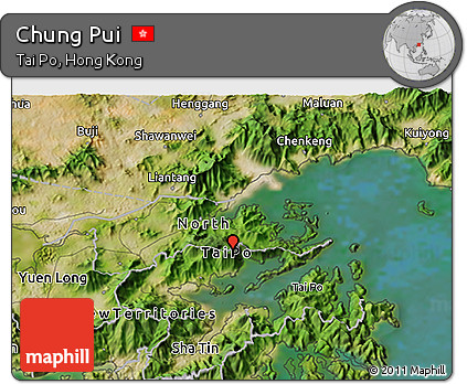 Satellite 3D Map of Chung Pui