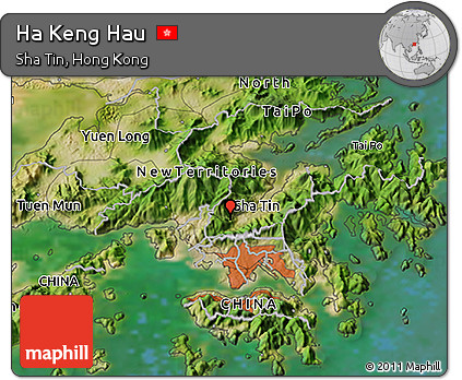 Satellite 3D Map of Ha Keng Hau