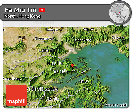 Satellite 3D Map of Ha Miu Tin