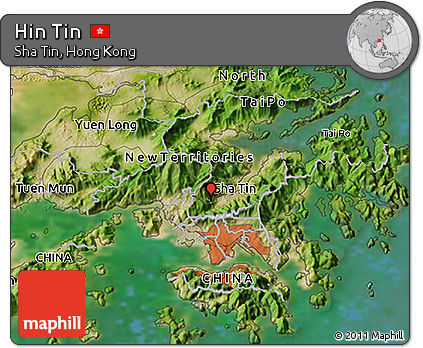 Satellite 3D Map of Hin Tin
