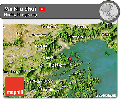 Satellite 3D Map of Ma Niu Shui