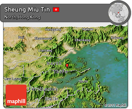 Satellite 3D Map of Sheung Miu Tin