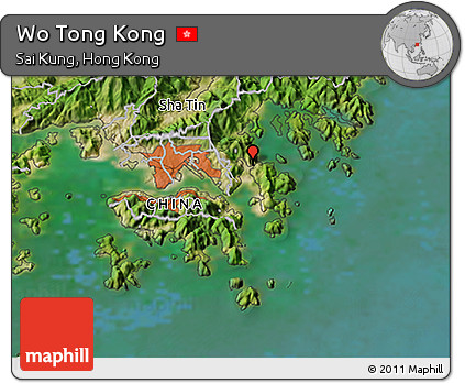 Satellite 3D Map of Wo Tong Kong