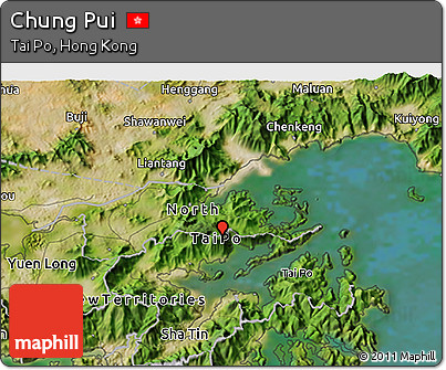 Satellite 3D Map of Chung Pui