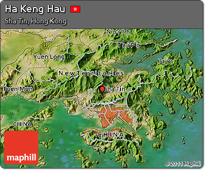 Satellite 3D Map of Ha Keng Hau