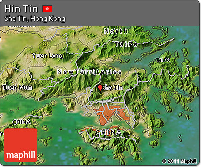 Satellite 3D Map of Hin Tin