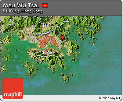 Satellite 3D Map of Mau Wu Tsai