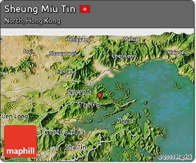 Satellite 3D Map of Sheung Miu Tin