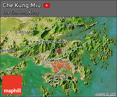 Satellite 3D Map of Che Kung Miu