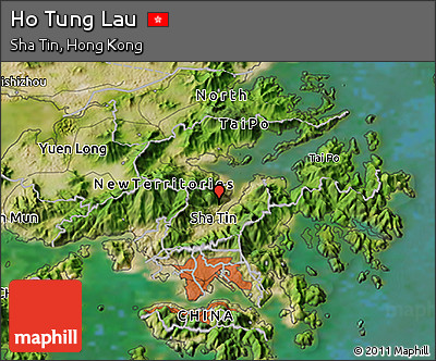 Satellite 3D Map of Ho Tung Lau