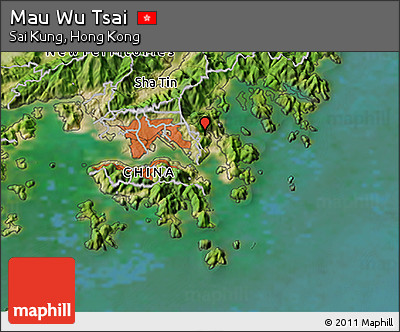 Satellite 3D Map of Mau Wu Tsai
