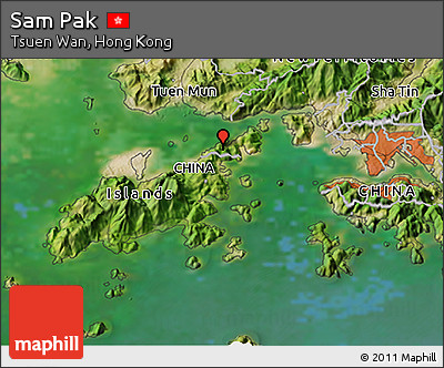 Satellite 3D Map of Sam Pak