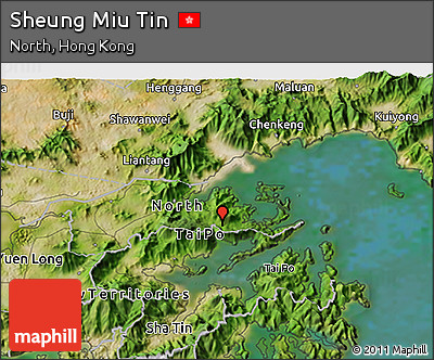 Satellite 3D Map of Sheung Miu Tin