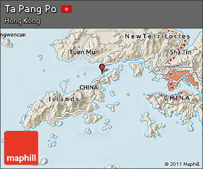 Shaded Relief 3D Map of Ta Pang Po